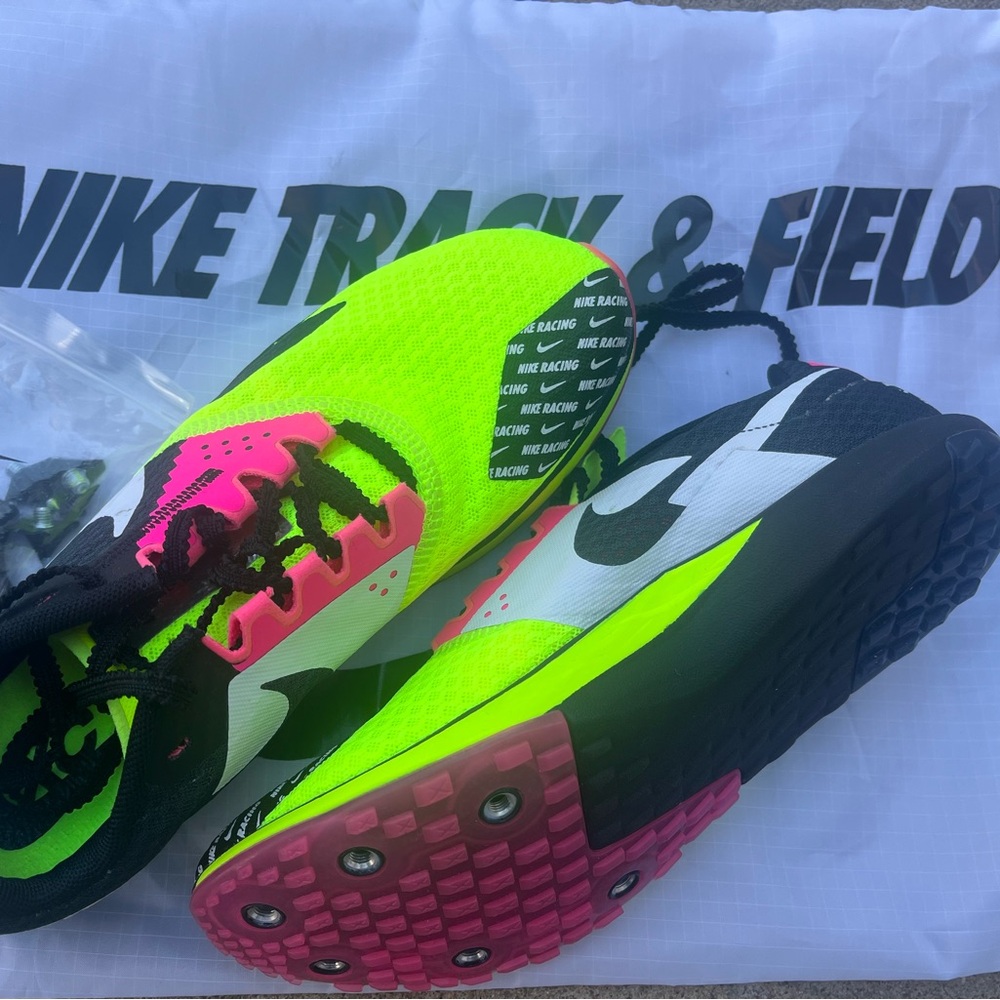 Nike Pink and Yellow Sneakers for Speed and Agility